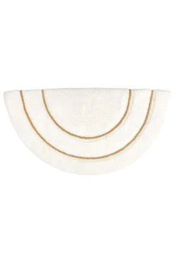Furn. Semi Circle Cotton Tufted Bath Mat