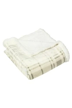Furn. Blake Check Fleece Throw -Furn Store U27273s3