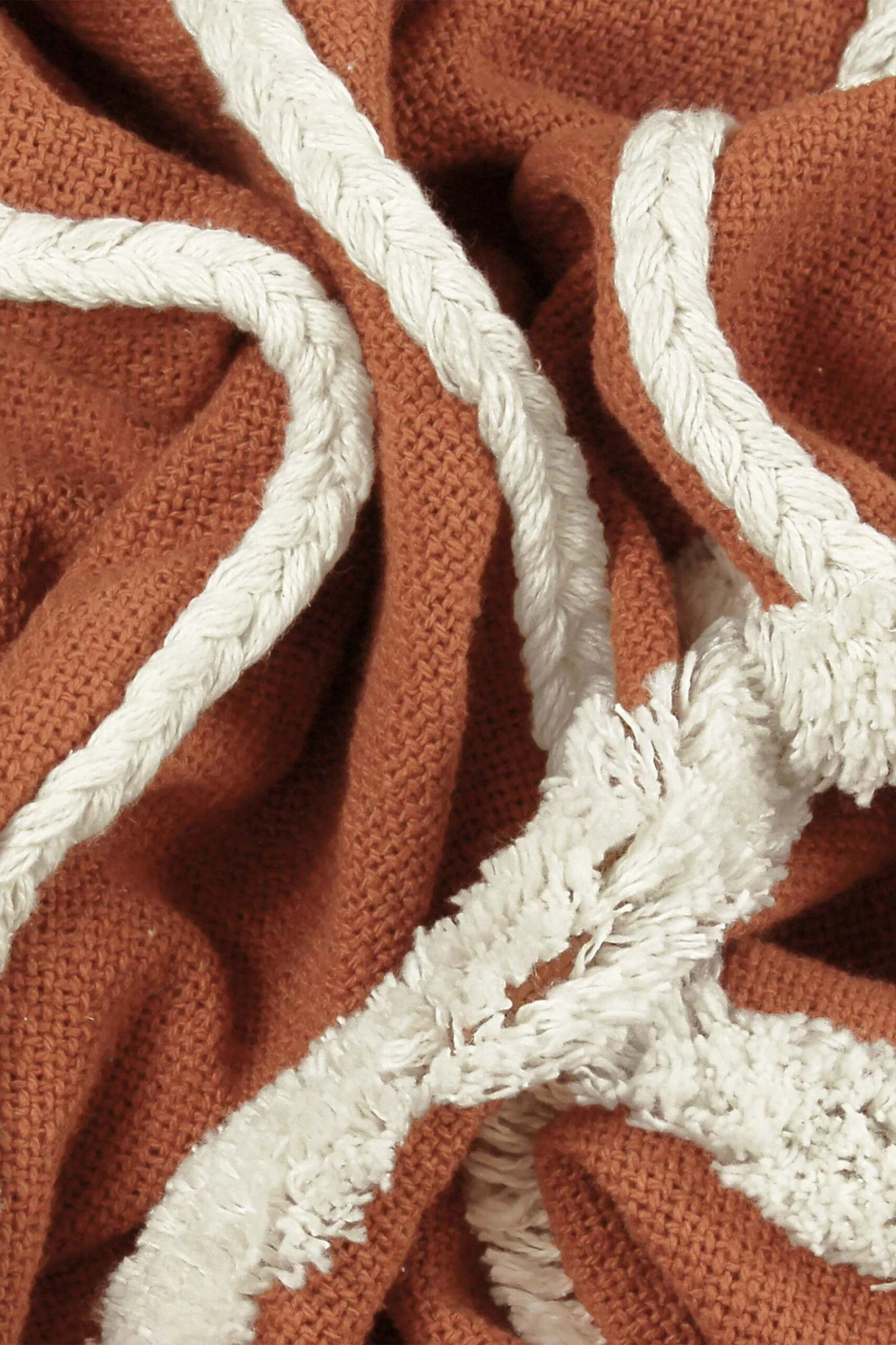 Furn. Rainbow Cotton Tufted Tasselled Throw 2 Furn. Rainbow Cotton Tufted Tasselled Throw - Image 2