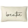 Furn. Shearling Breathe Printed Slogan Cushion