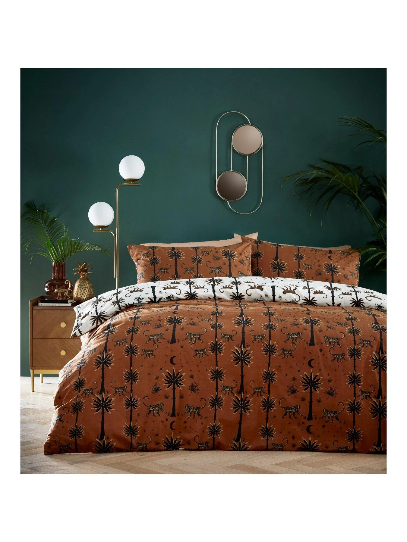 Furn Desert Monkey Duvet Cover Set - Orange 1 Furn Desert Monkey Duvet Cover Set - Orange