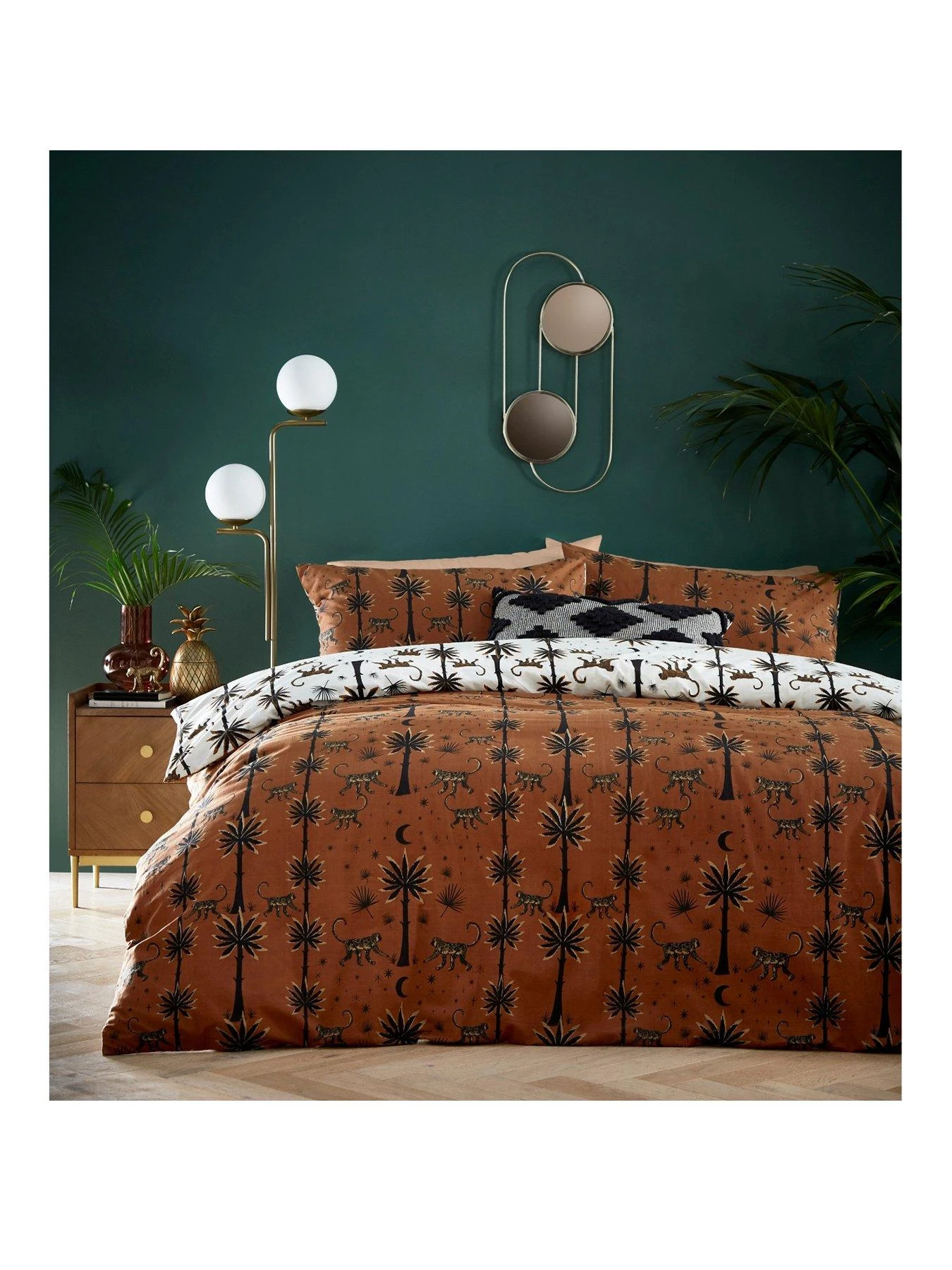 Furn Desert Monkey Duvet Cover Set - Orange 2 Furn Desert Monkey Duvet Cover Set - Orange - Image 2