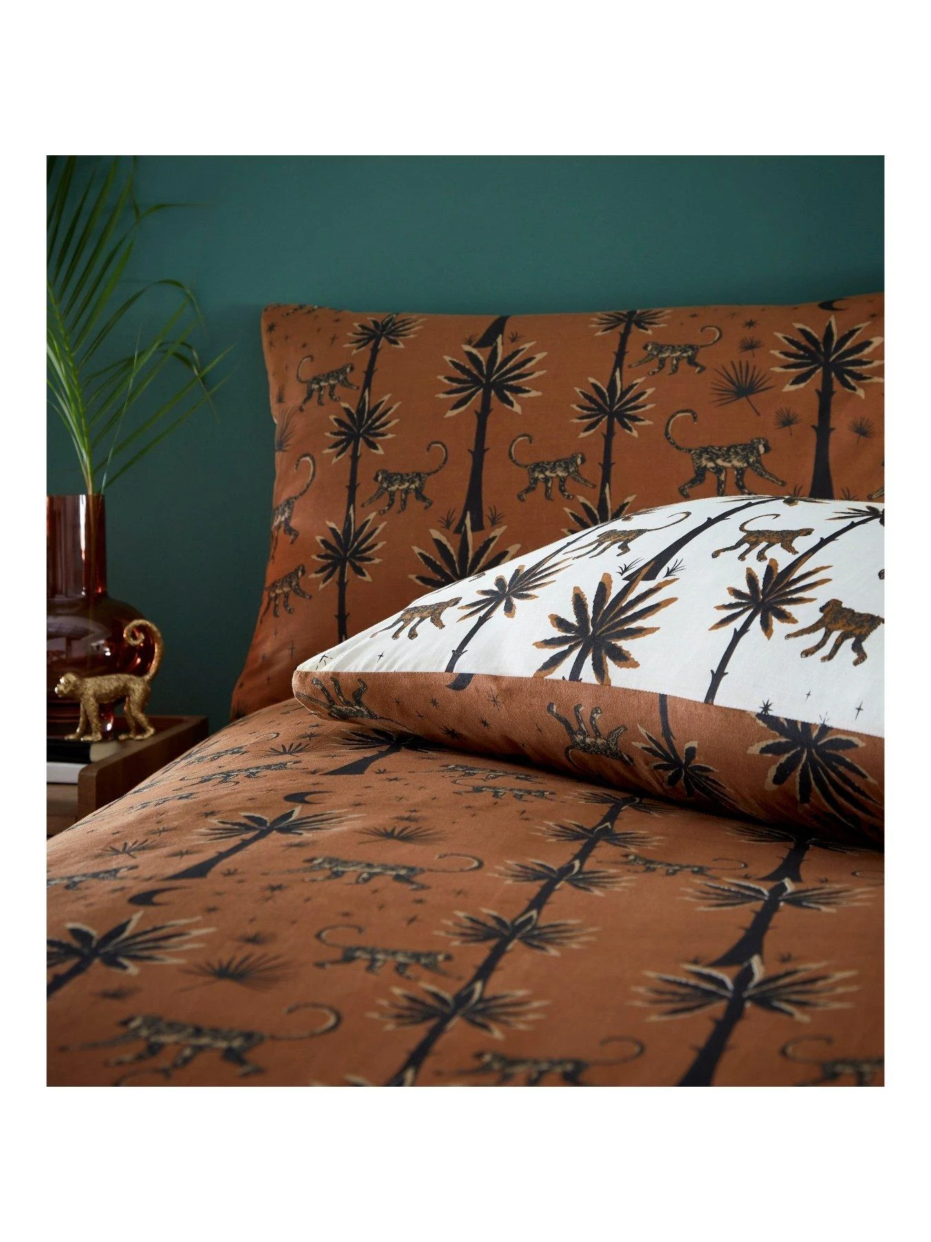 Furn Desert Monkey Duvet Cover Set - Orange 3 Furn Desert Monkey Duvet Cover Set - Orange - Image 3