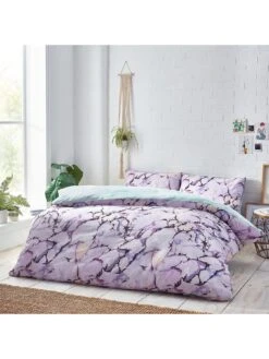 Furn Marble Pastels Duvet Cover Set