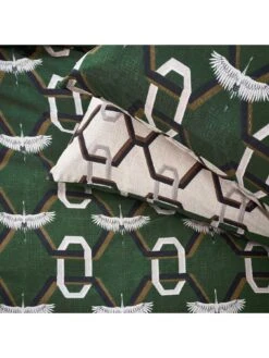 Furn Avalon Duvet Cover And Pillowcase Set - Green -Furn Store VM48K SQ3 0000000047 GREEN SLd