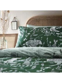 Furn Buckthorn Evergreen Duvet Cover Set - Green -Furn Store VM48Q SQ3 0000000047 GREEN SLd