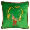 Furn Purrfect Leaping Leopards Christmas Cushion
