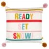 Furn Pom Pom Ready Set Snow Cushion
