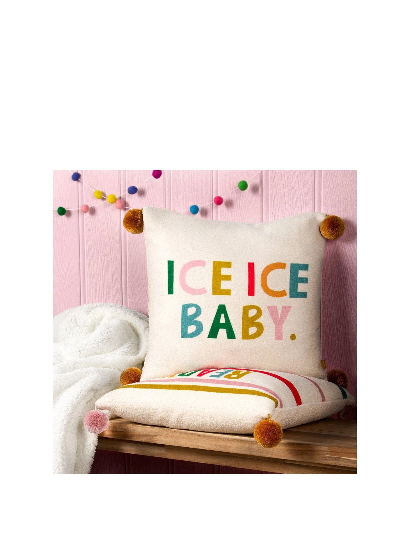 Furn Pom Pom Ice Ice Baby Cushion 2 Furn Pom Pom Ice Ice Baby Cushion - Image 2