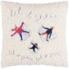 Furn Christmas Together Snow Angels Boucle Cushion