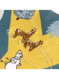 Furn Snowy Village Joy Christmas Cushion -Furn Store VP0B2 SQ5 0000000020 BLUE SLd2