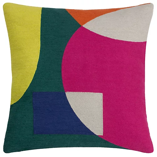 Furn. Anjo Geometric Crewel Polyester Filled Cushion 1 Furn. Anjo Geometric Crewel Polyester Filled Cushion