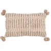 Furn. Ayaan Woven Loop Tufted Cotton Double Pom Pom Polyester Filled Cushion