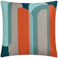Furn. Blue Abstract Outdoor Cushion (L)60cm X (W)35cm