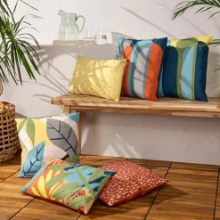 Furn. Multicolour Dash Outdoor Cushion (L)46cm X (W)46cm -Furn Store furn multicolour dash outdoor cushion l 46cm x w 46cm5025532737434 01i bq