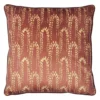 Furn. Wisteria Printed Velvet Piped Polyester Filled Cushion