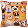 Furn. Woofers Printed Piped Polyester Filled Dog Cushion