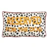 Furn. Woofers Reserved For The Dog Printed Piped Polyester Filled Canine Cushion